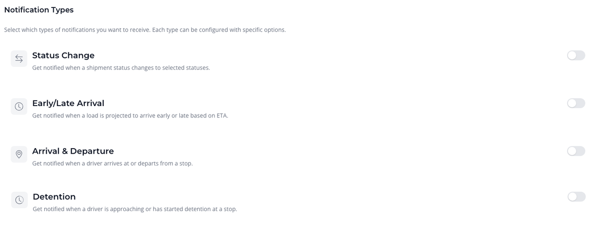 Create notification screen example