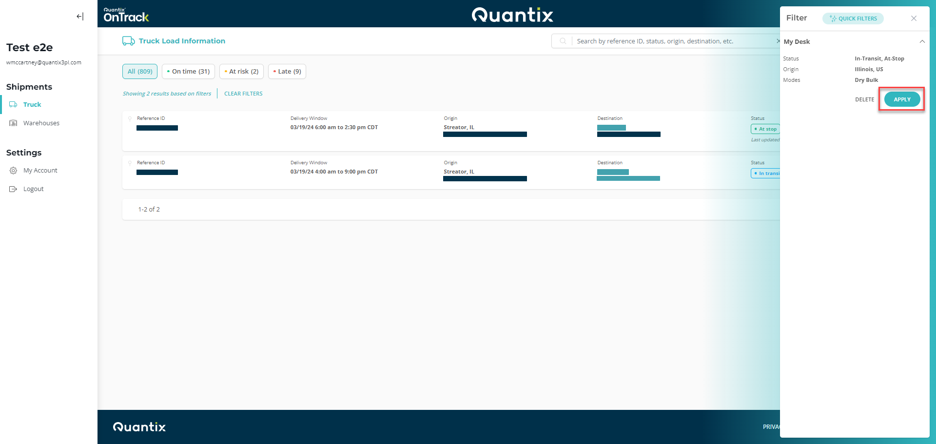 Expanded filter criteria options