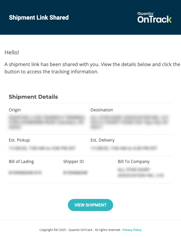 Account Security section example