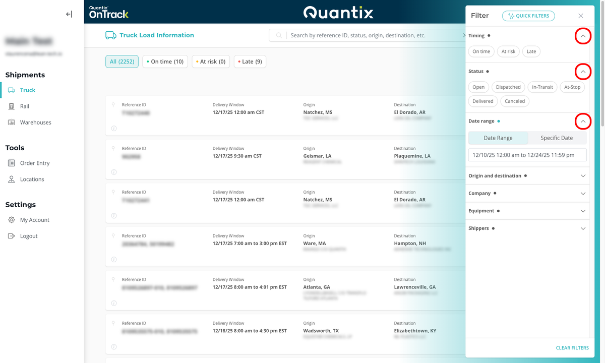 Filter criteria expanded example